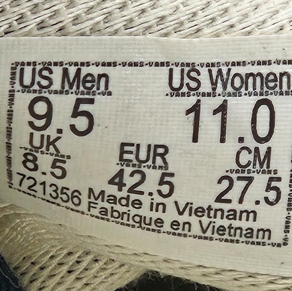 Vans OG wacko maria authentic sneakers LX blue records sneakers size 9.5 in men - Picture 9 of 16